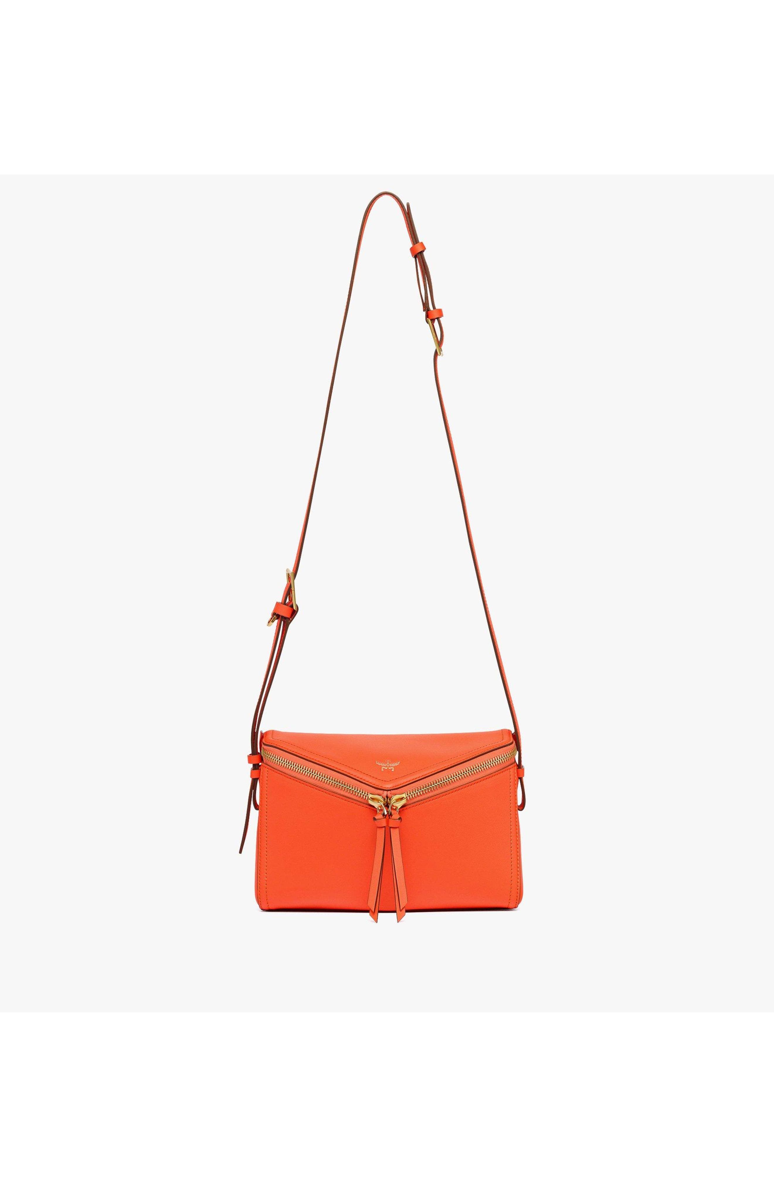 Small Diamant 3D Shoulder Bag in Calfskin, Alternate, color, Orangeade