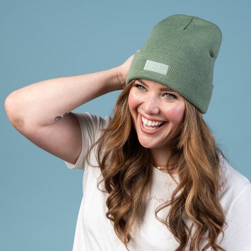 Totalee Gift Badass Beanie Acrylic Green In Green