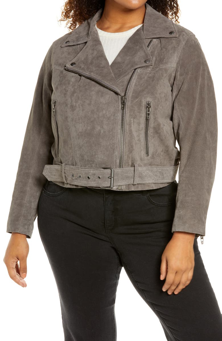 BLANKNYC Suede Moto Jacket, Alternate, color, 