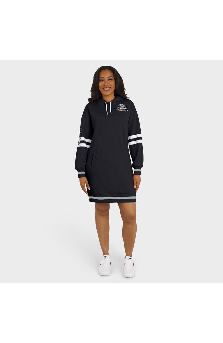 WEAR by Erin Andrews Women's WEAR by Erin Andrews Black Las Vegas Raiders Hoodie Dress, Alternate, color, Black