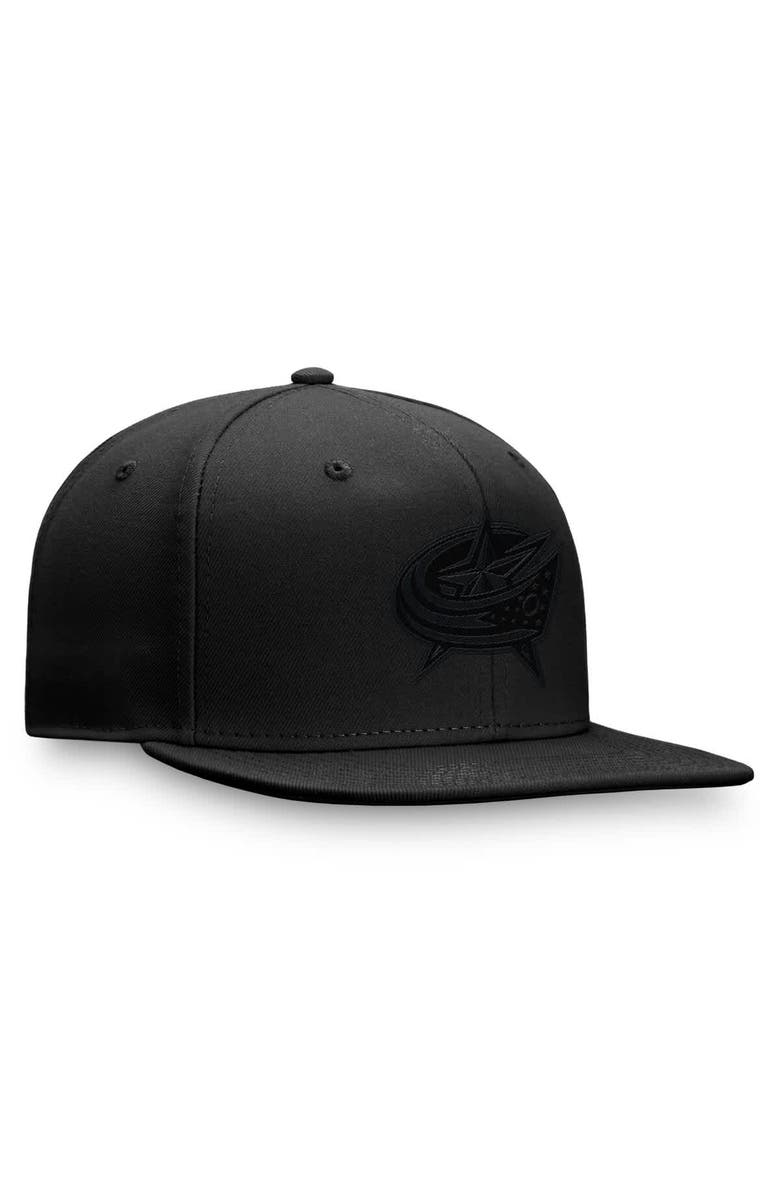 FANATICS Men's Fanatics Black Columbus Blue Jackets Tonal Fitted Hat, Alternate, color,