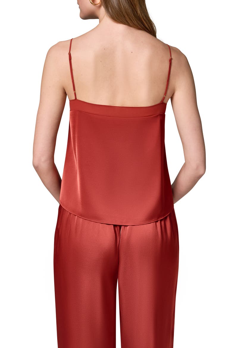 Mesh Trim Camisole, Alternate, color, SUNBAKED