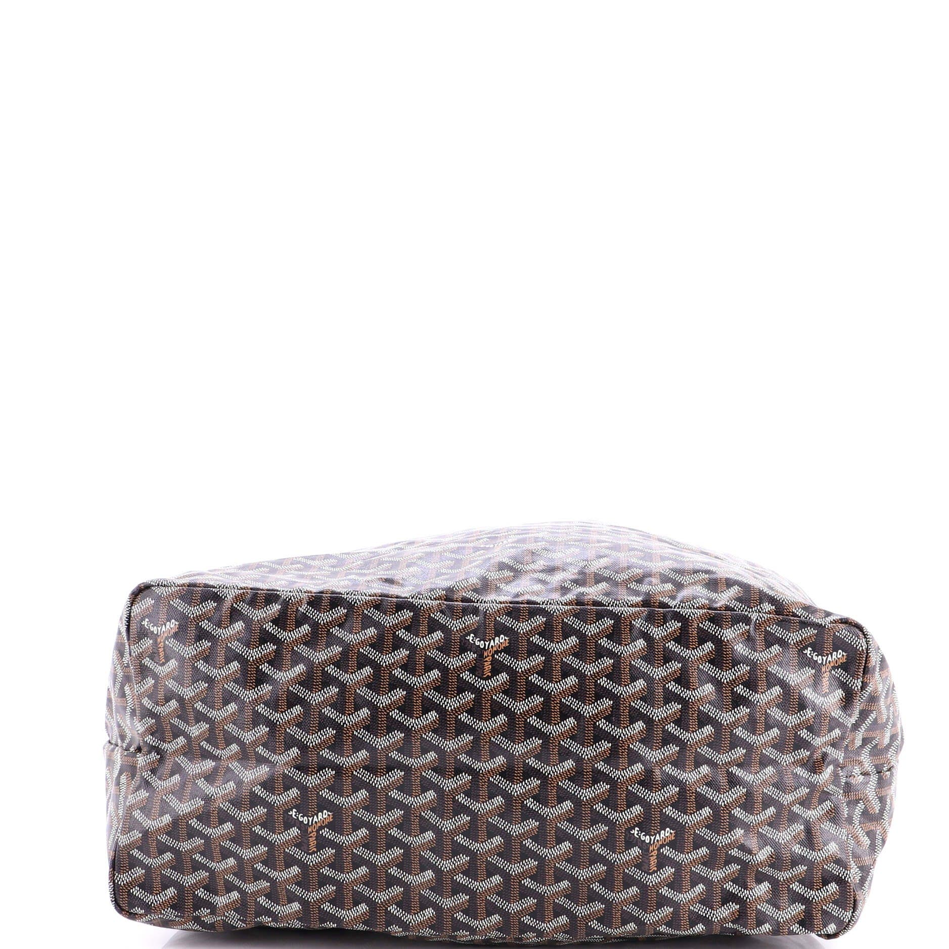 Pre-Owned Goyard Saint Louis Tote Coated Canvas GM, Alternate, color, Black