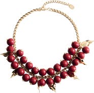 MANGO Beaded Chain Necklace