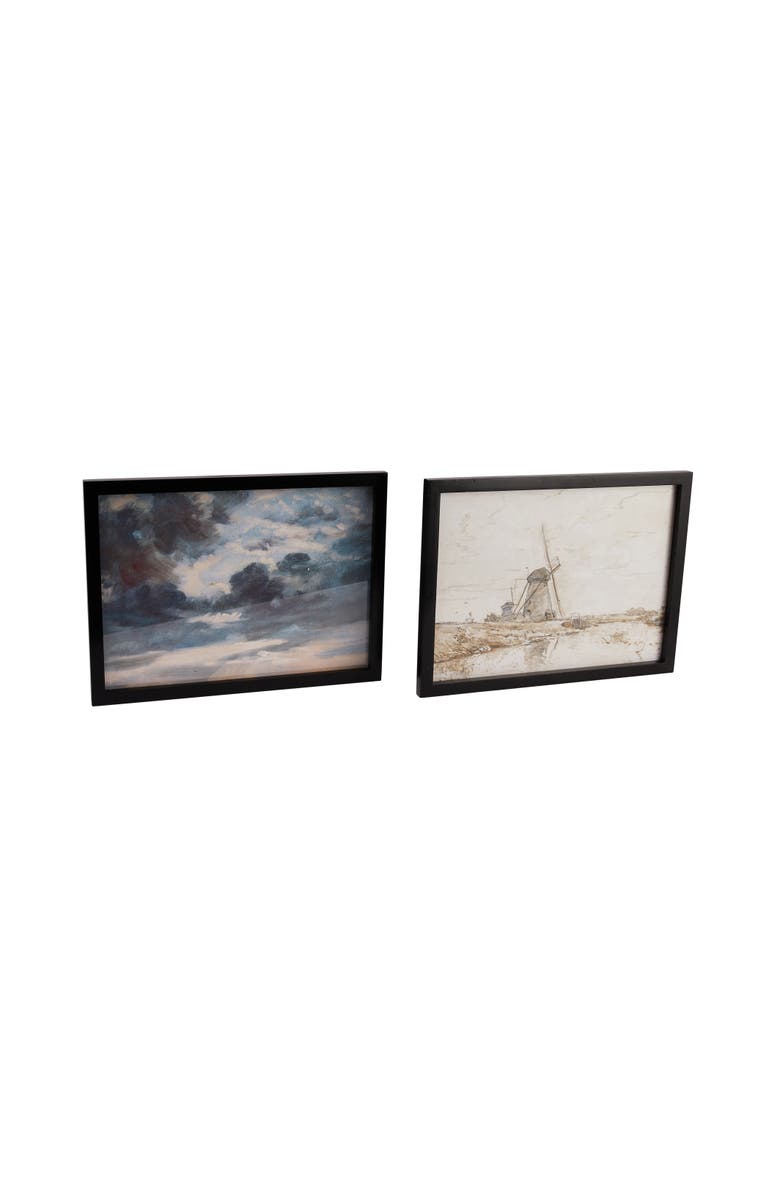 Storied Home Framed Landscapes, Botanicals, and Abstract Images, Main, color, White