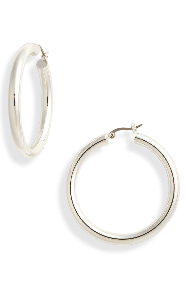MIRANDA FRYE Freda Hoop Earrings, Main, color, Silver