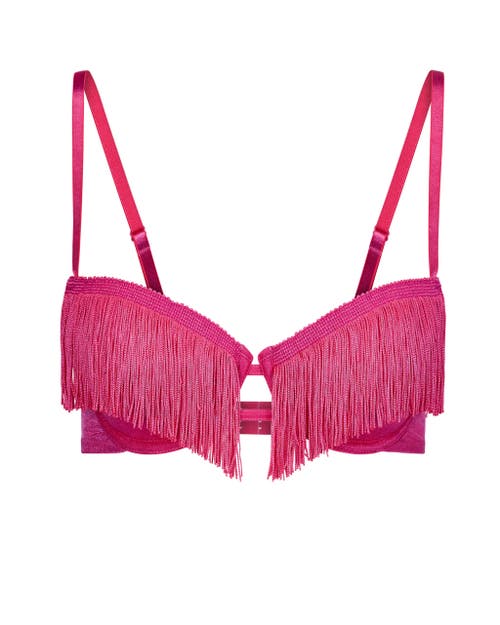 Shop Adore Me Cece Unlined Quarter Cup Bra In Dark Pink
