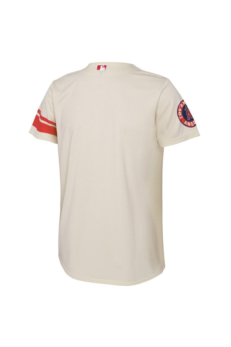 Toddler Nike Cream Los Angeles Angels City Connect Replica Jersey, Alternate, color, Cream
