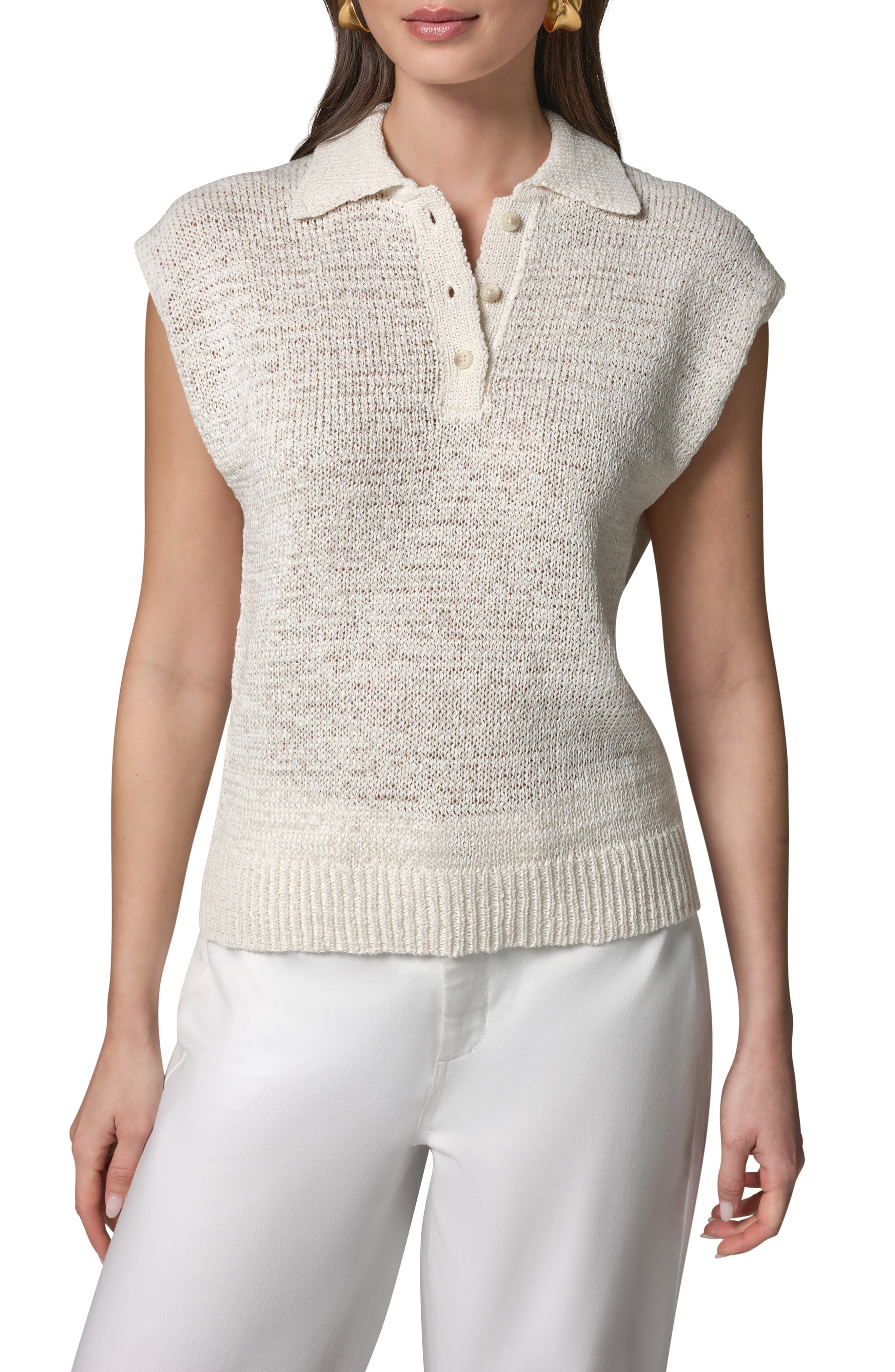 Sleeveless Polo Sweater - image 3
