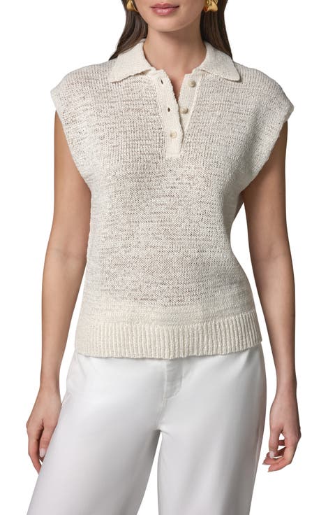 Sleeveless Polo Sweater