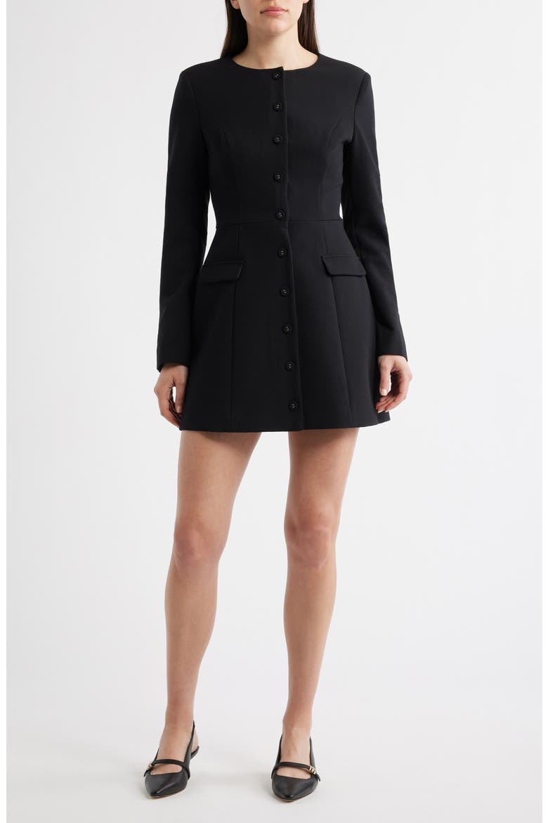 Shelby Long Sleeve Blazer Minidress, Main, color, BLACK