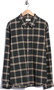 FRAME Vintage Plaid Cotton Button-Up Shirt