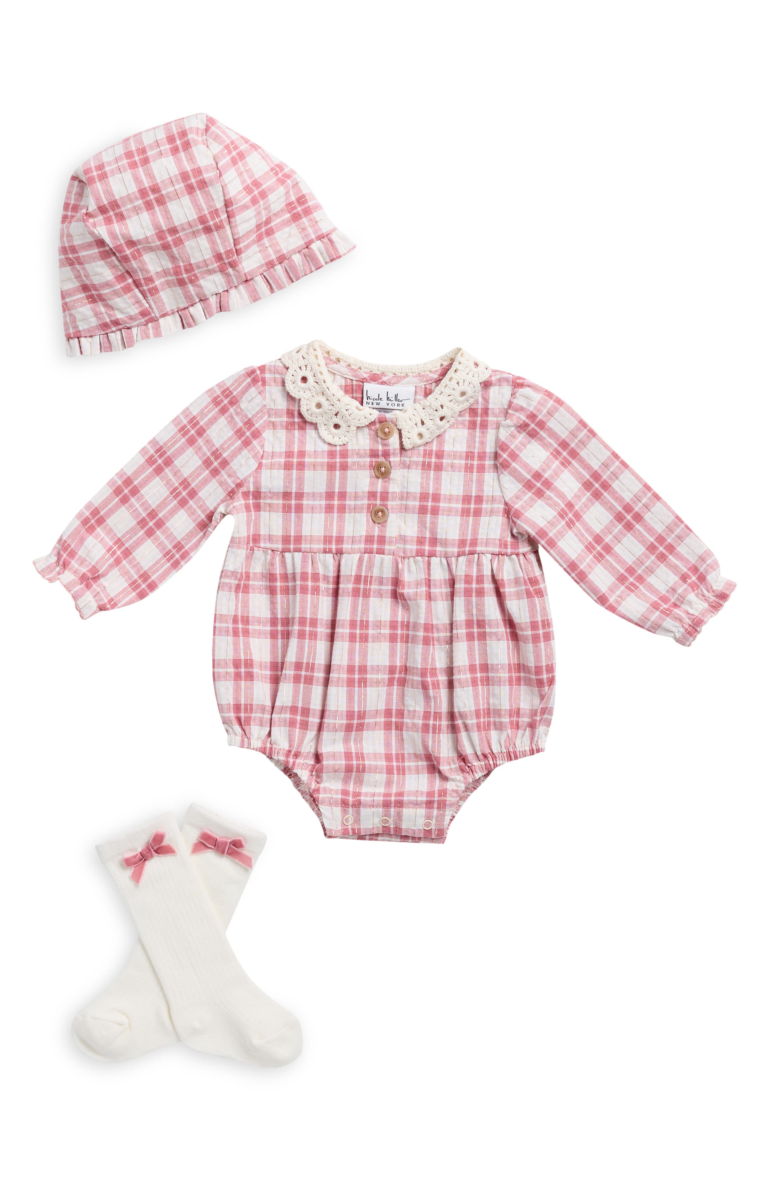 Kids' Plaid 3-Piece Bubble Set