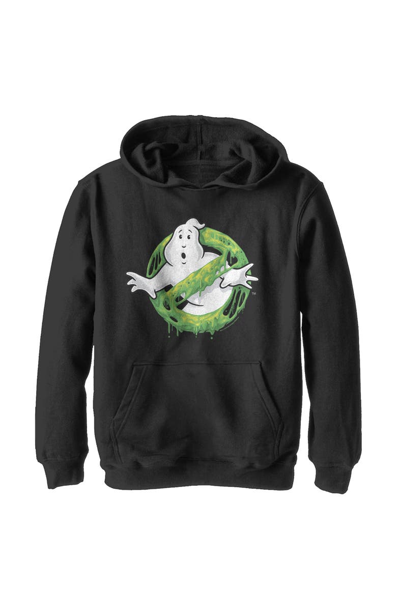 Ghostbusters Boy's Ghostbusters Slime Logo  Pull Over Hoodie, Main, color, Black