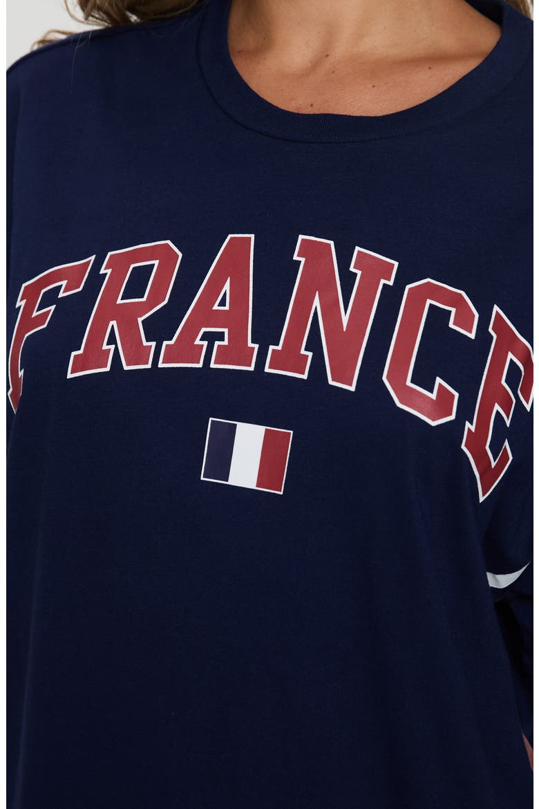 Goal France Oversize Graphic T-Shirt, Alternate, color, BLUE