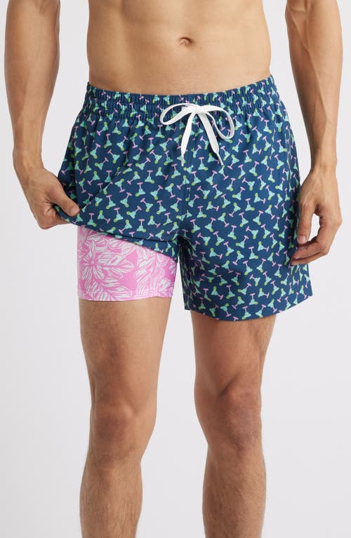 Chubbies The Margarita Mondays 5.5-inch Swim Trunks In Navy