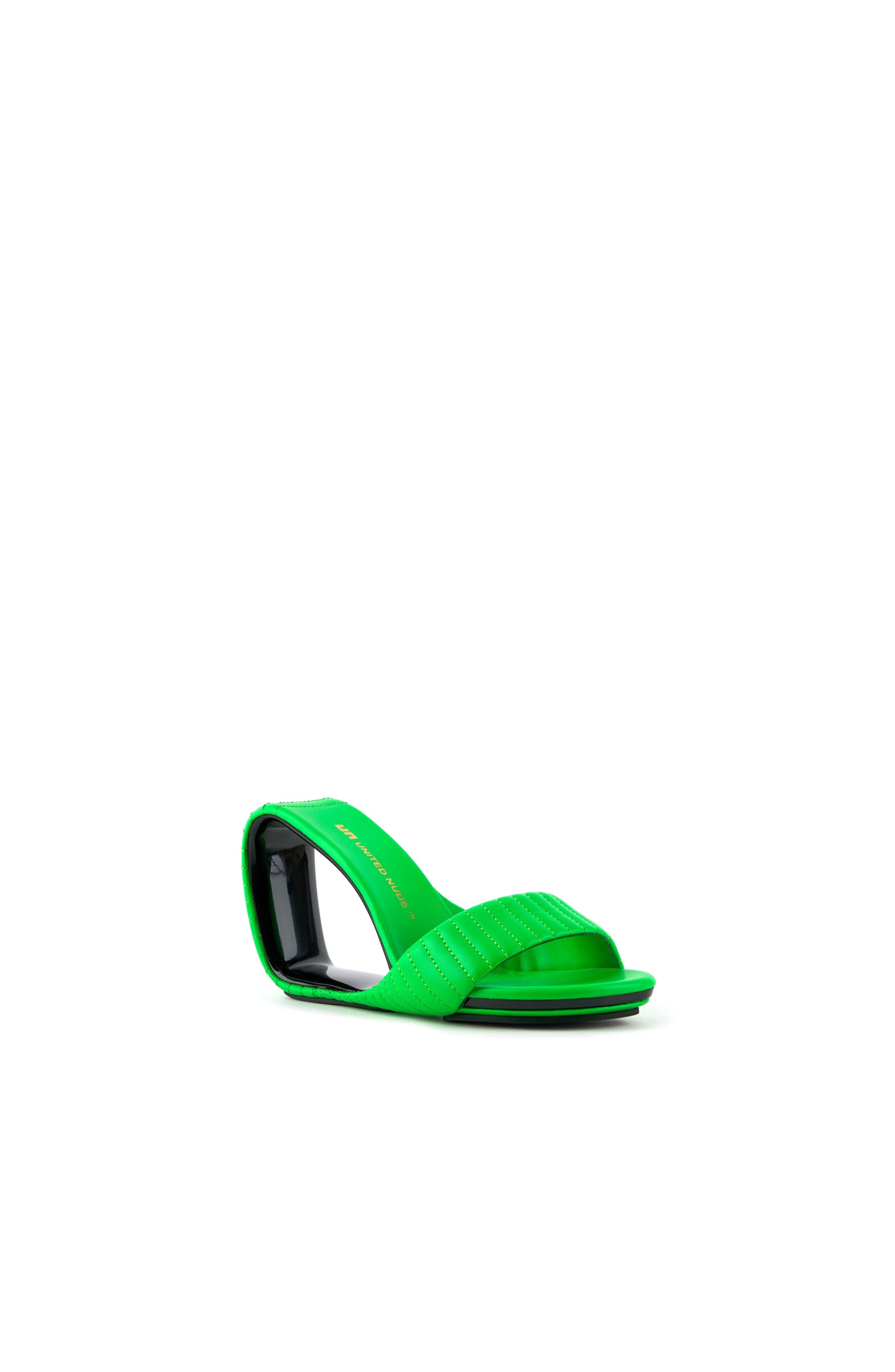 Mobius Hi Puffier Sandals, Alternate, color, Fluo Green Puffier