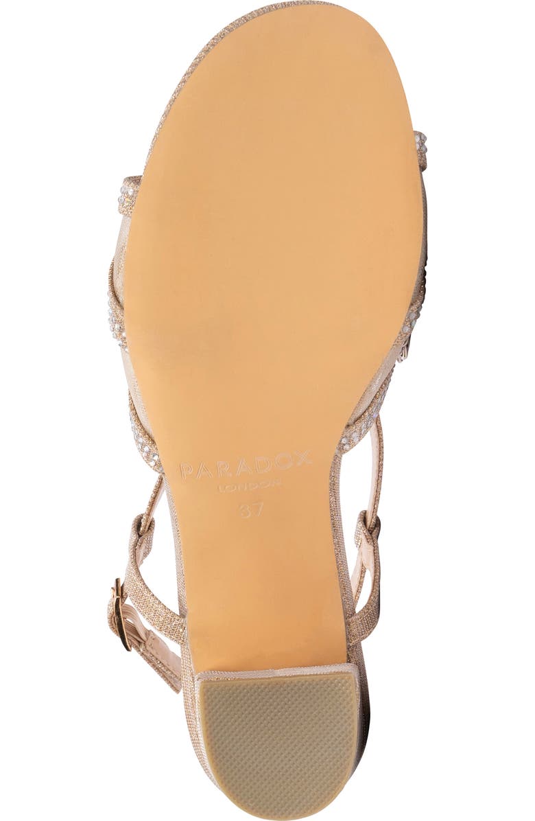 Paradox London Pink Ingrid Sandal, Alternate, color, Champagne