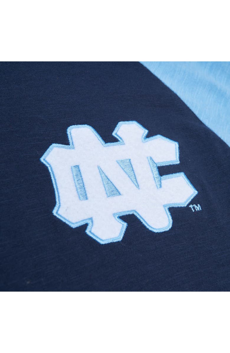 Mitchell & Ness Men's Mitchell & Ness Navy North Carolina Tar Heels Legendary Slub Raglan Long Sleeve T-Shirt, Alternate, color, Navy