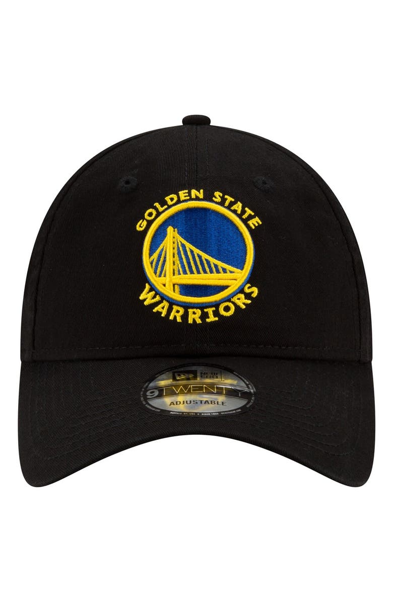 New Era Men's New Era Black Golden State Warriors Team 2.0 9TWENTY Adjustable Hat, Alternate, color,