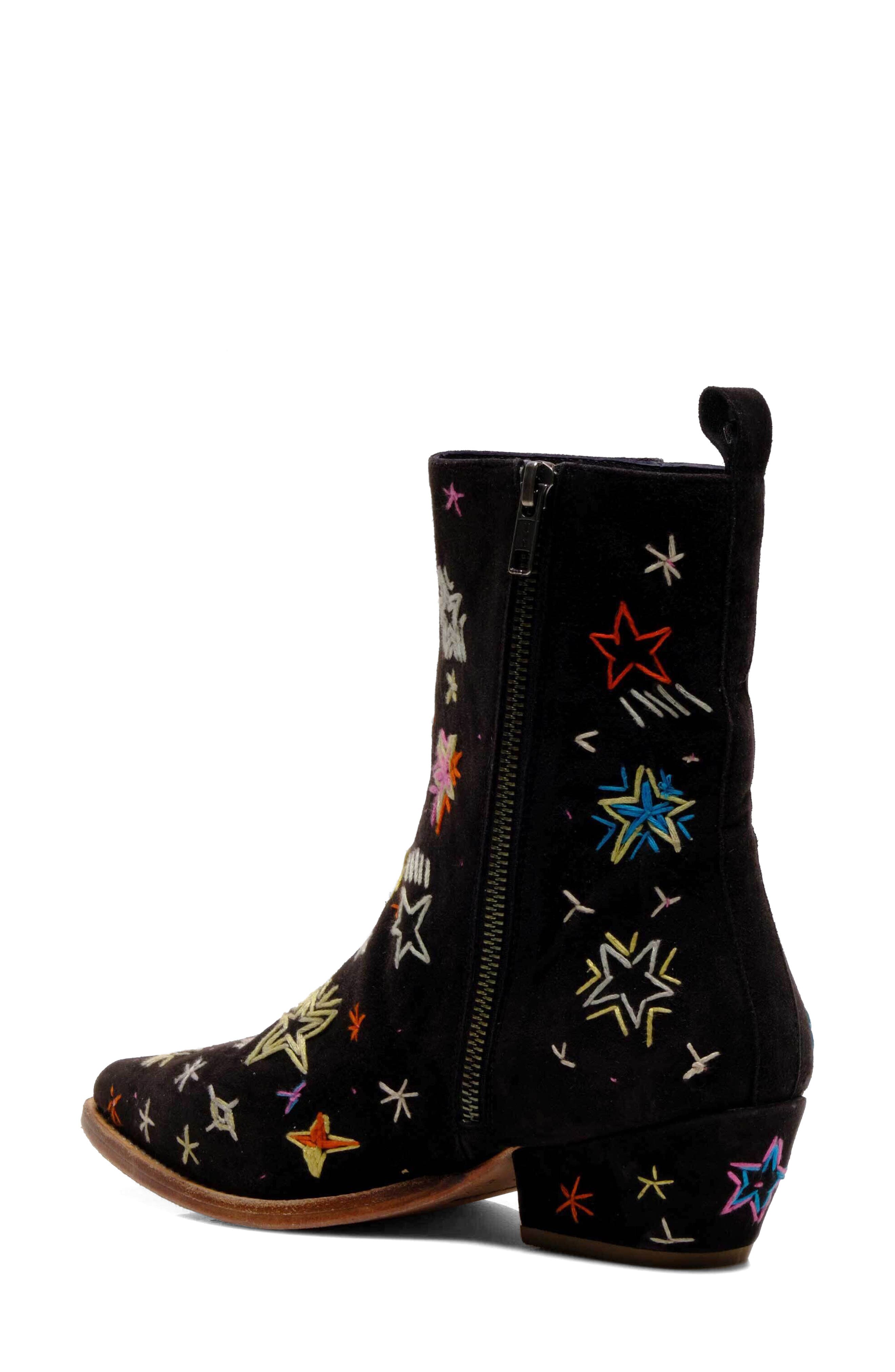 Free People Bowers Embroidered Bootie, Alternate, color, 