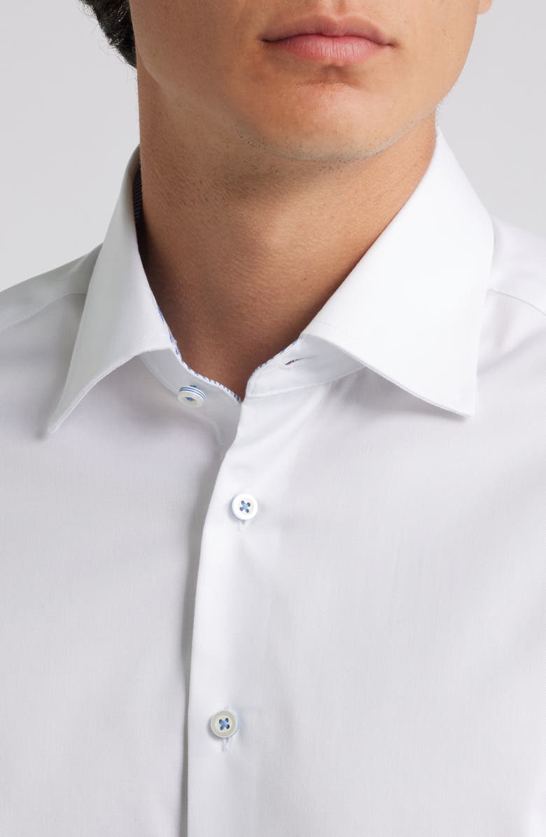 1863 by Eterna Luxury Slim Fit Non-Iron Dress Shirt, Alternate, color, White