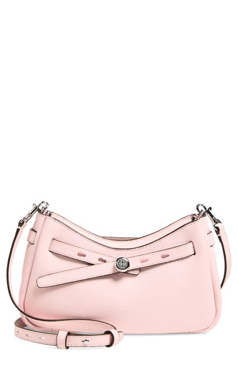 Romy Zip Top Leather Crossbody Bag