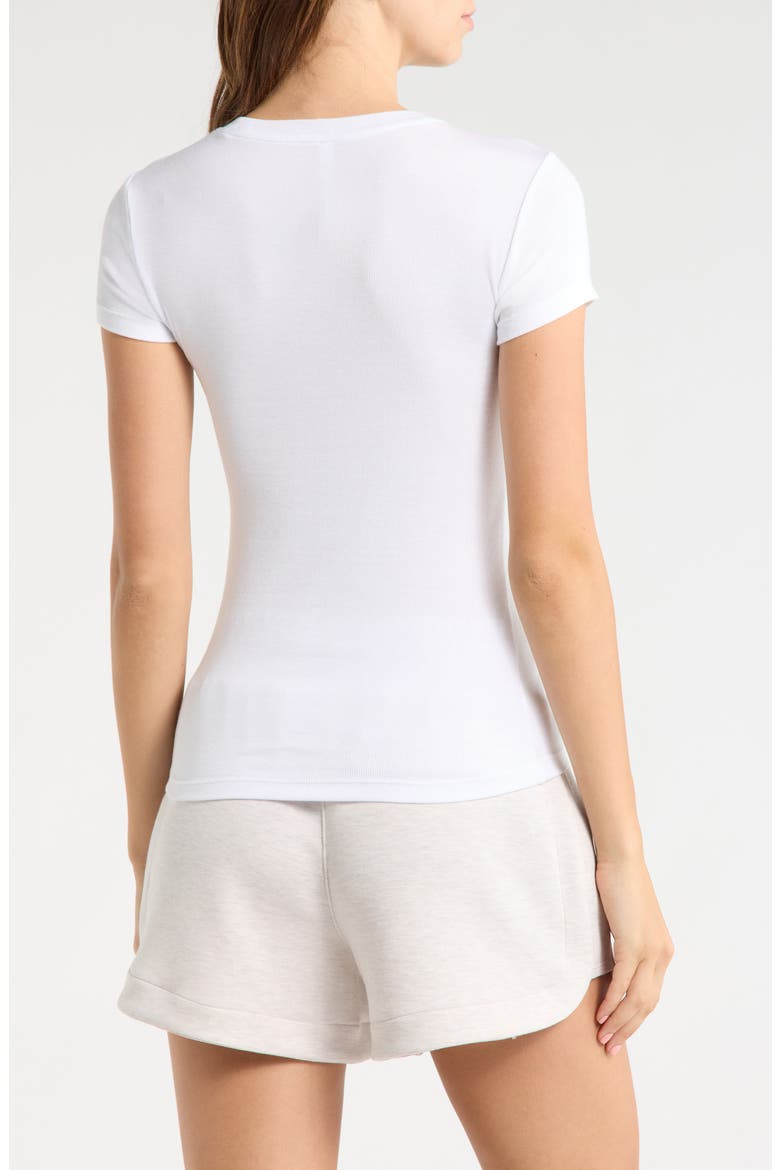 Rib Baby T-Shirt, Alternate, color, BRILLIANT WHITE