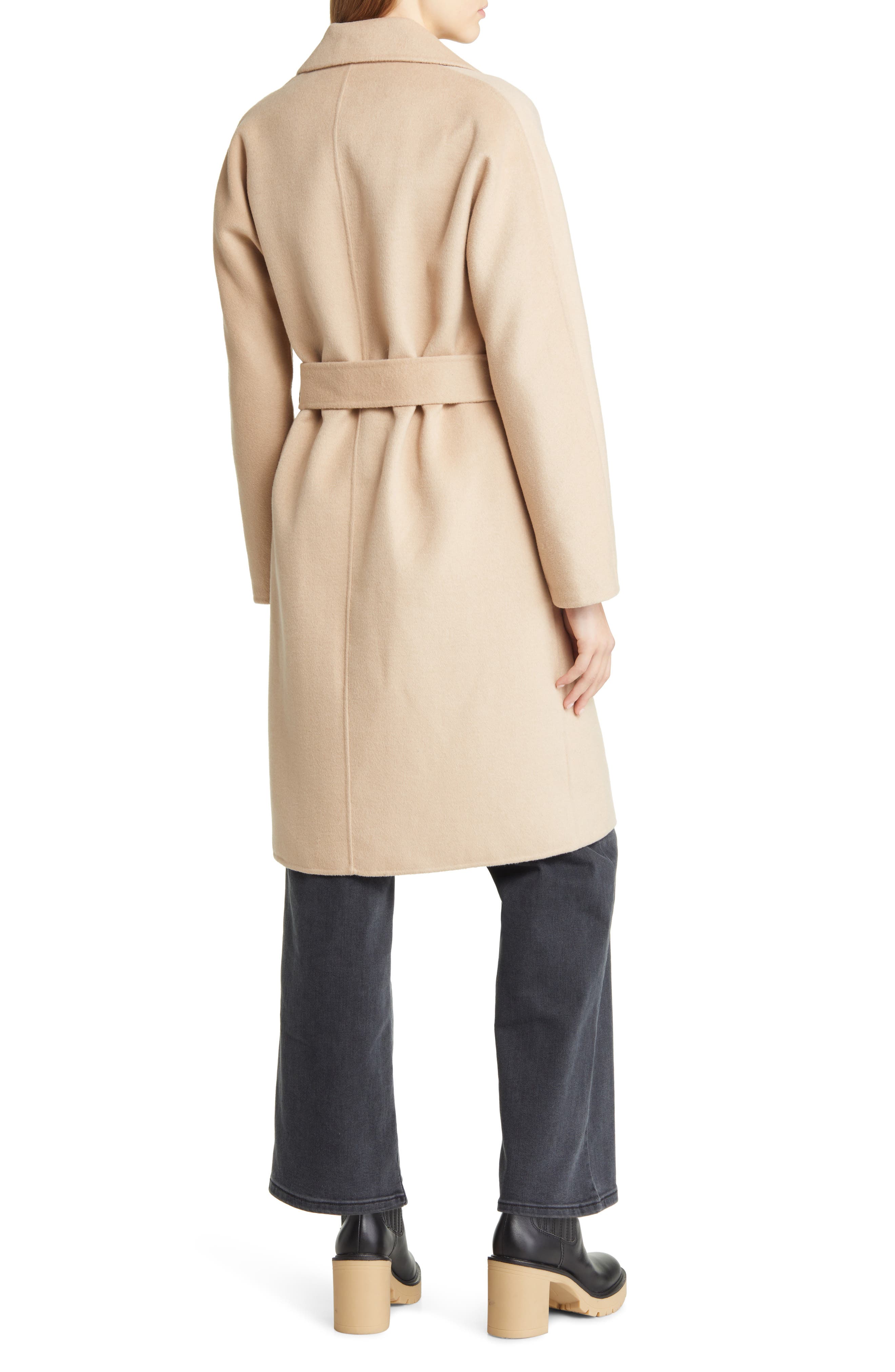 Sloan Belted Wool Blend Overcoat - image 2