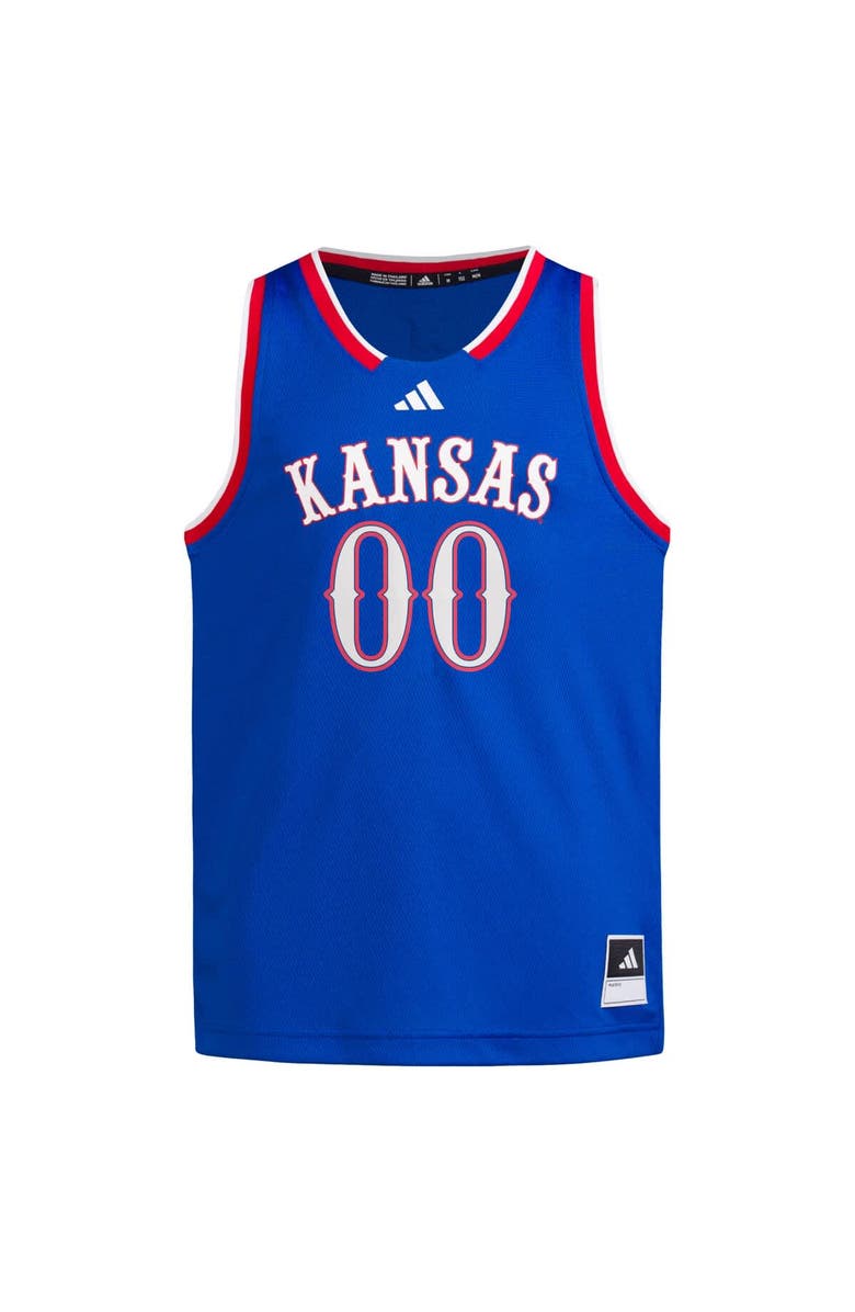 adidas Youth adidas #00 Royal Kansas Jayhawks Swingman Jersey, Alternate, color, Royal