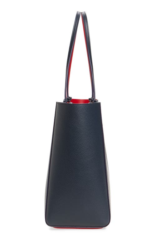 Christian Louboutin Large Cabata Soft Leather Tote Bag In Blue Navy