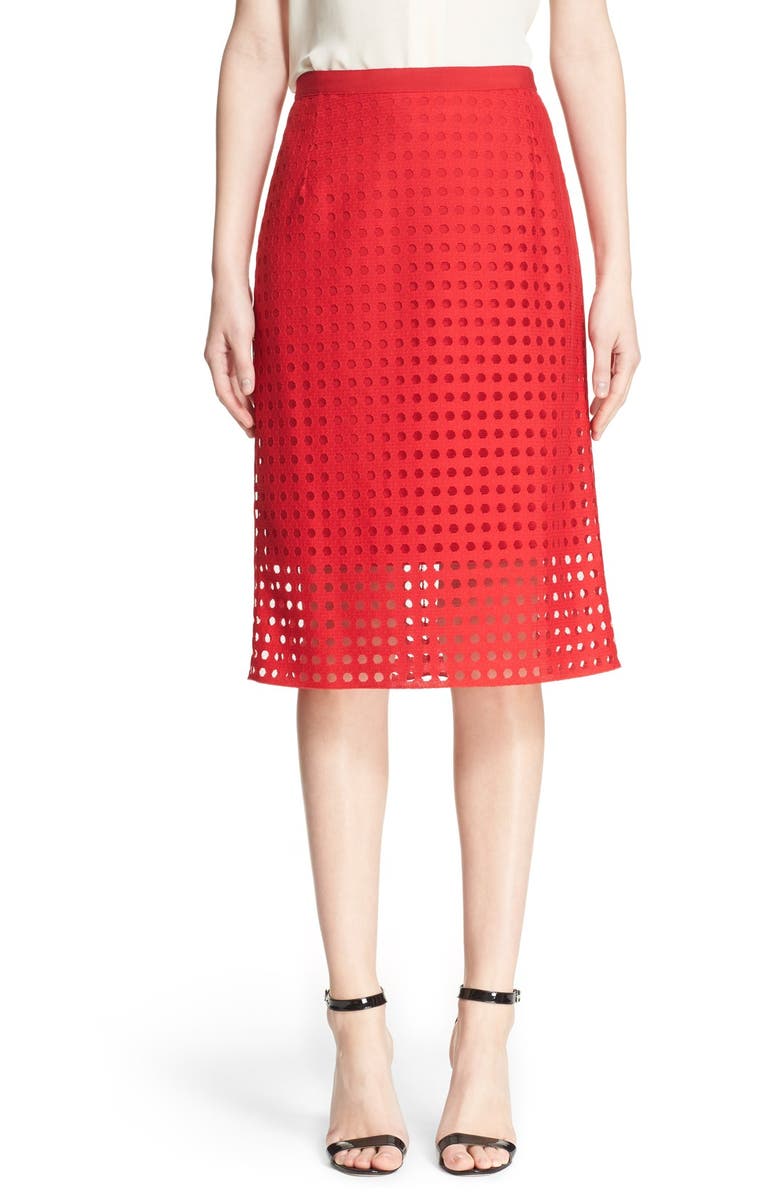 Akris punto Mesh Pencil Skirt, Main, color,