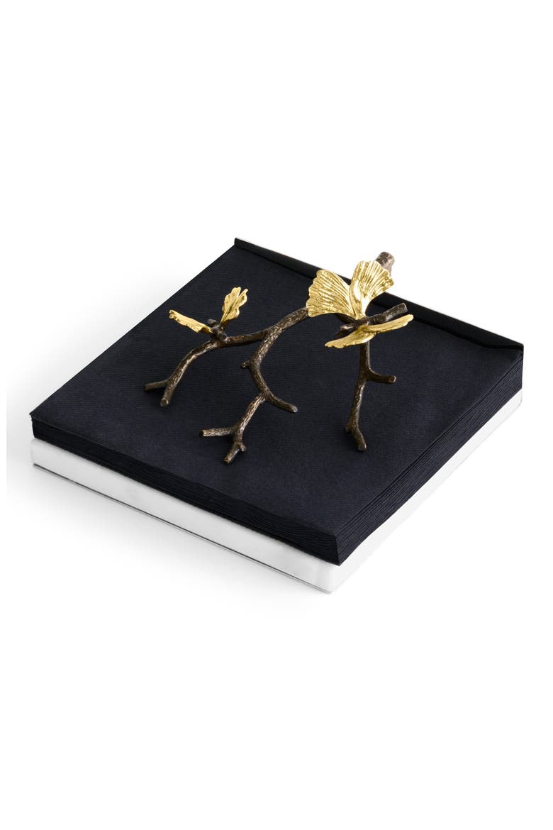 Butterfly Ginkgo Dinner Napkin Holder, Alternate, color, NO COLOR