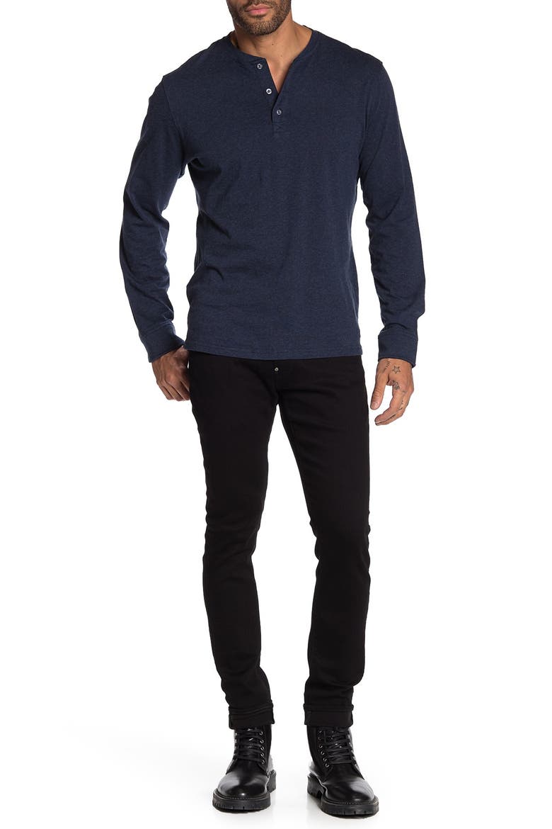 Revend Skinny Jeans, Alternate, color, PITCH BLACK