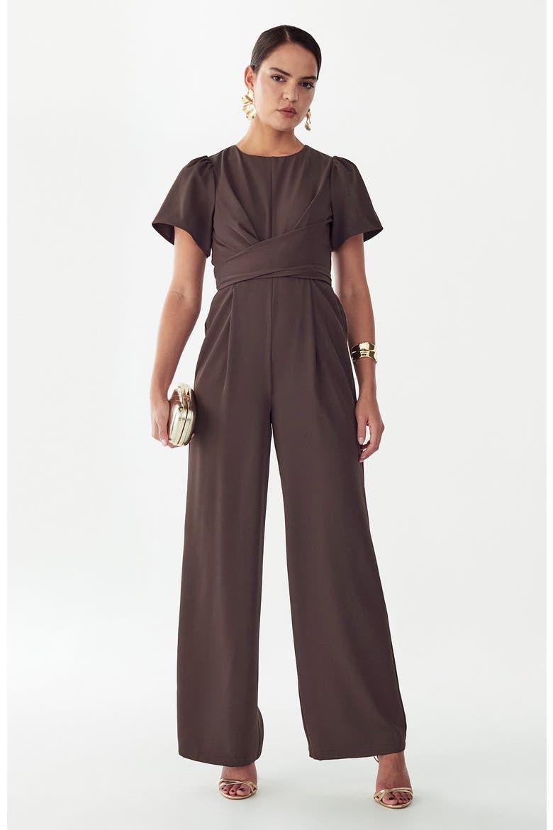 Mahra Jumpsuit, Alternate, color, Chocolate
