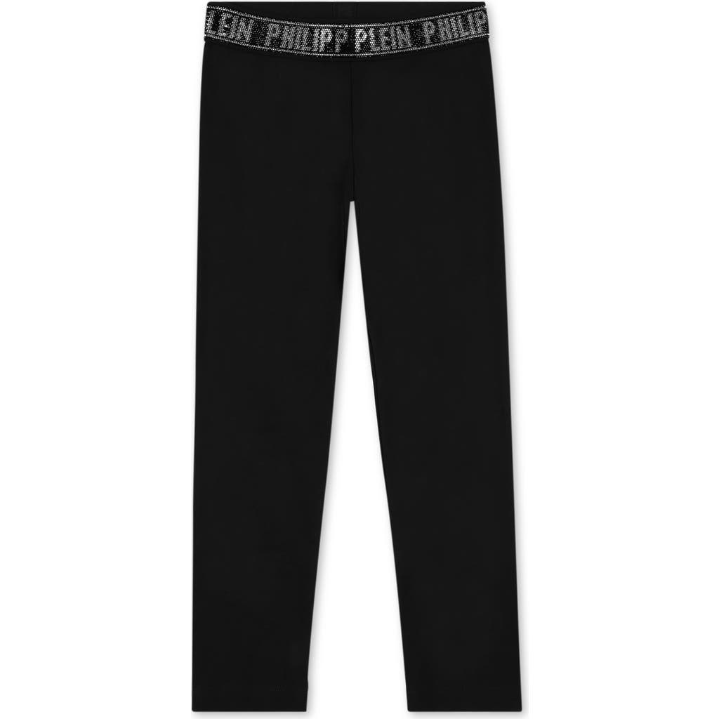 PHILIPP PLEIN Jogging Leggings Girl in Black at Nordstrom, Size 10