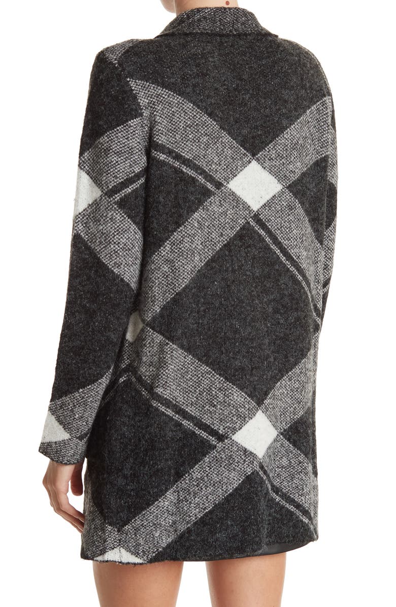 Joseph A Plaid Notch Collar Cardigan, Alternate, color, 