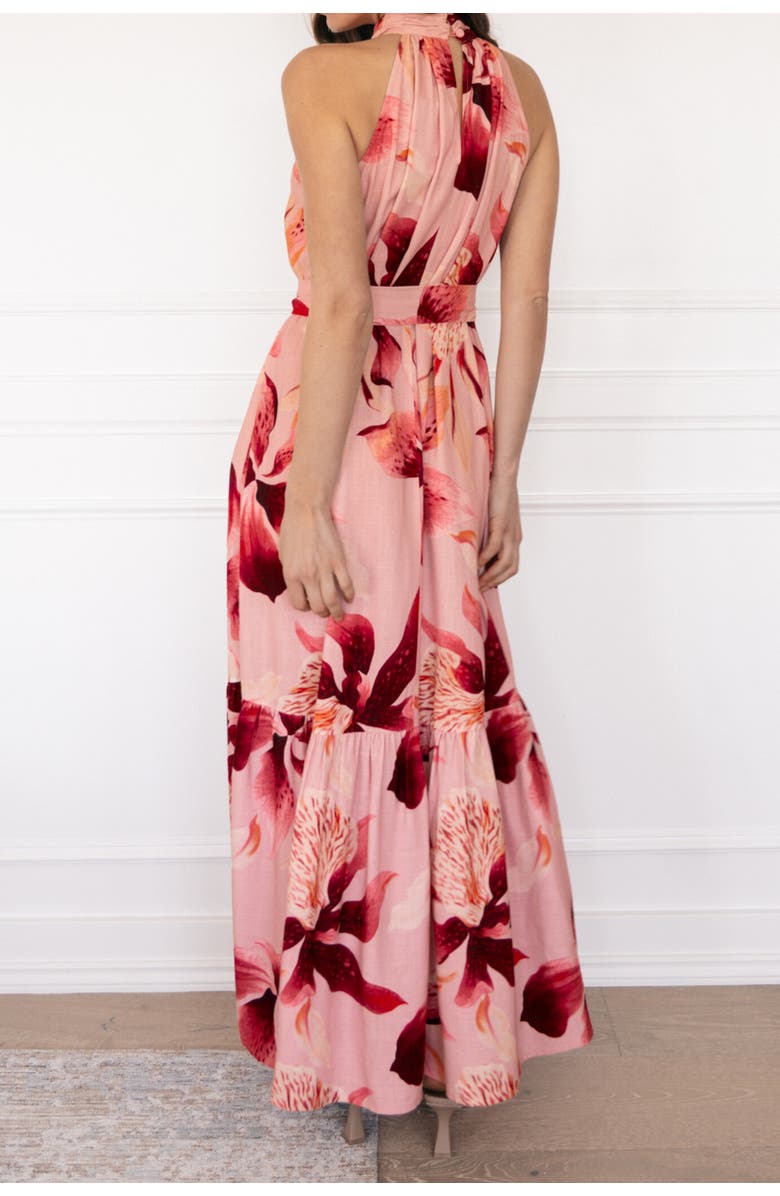 Label of Love Blush Lily Halter Maxi Dress, Alternate, color, Pink