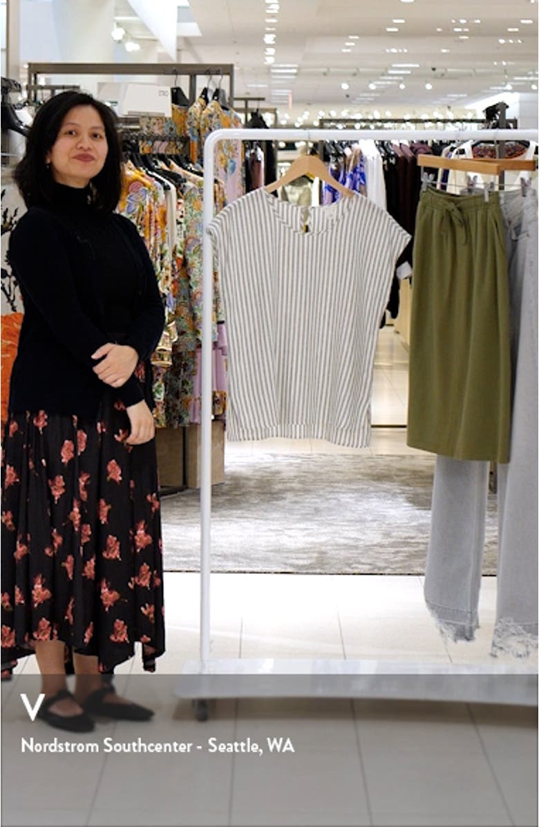 Yarn Dye Linen Blend Top, sales video thumbnail