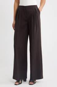 Open Edit Curator Crepe Pleated Trousers