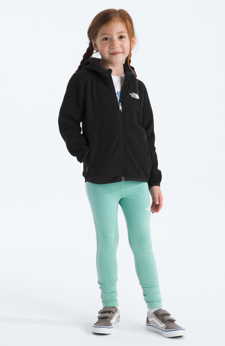 The North Face Kids' Glacier Polar Fleece Zip-Up Hoodie, Alternate, color, Tnf Black