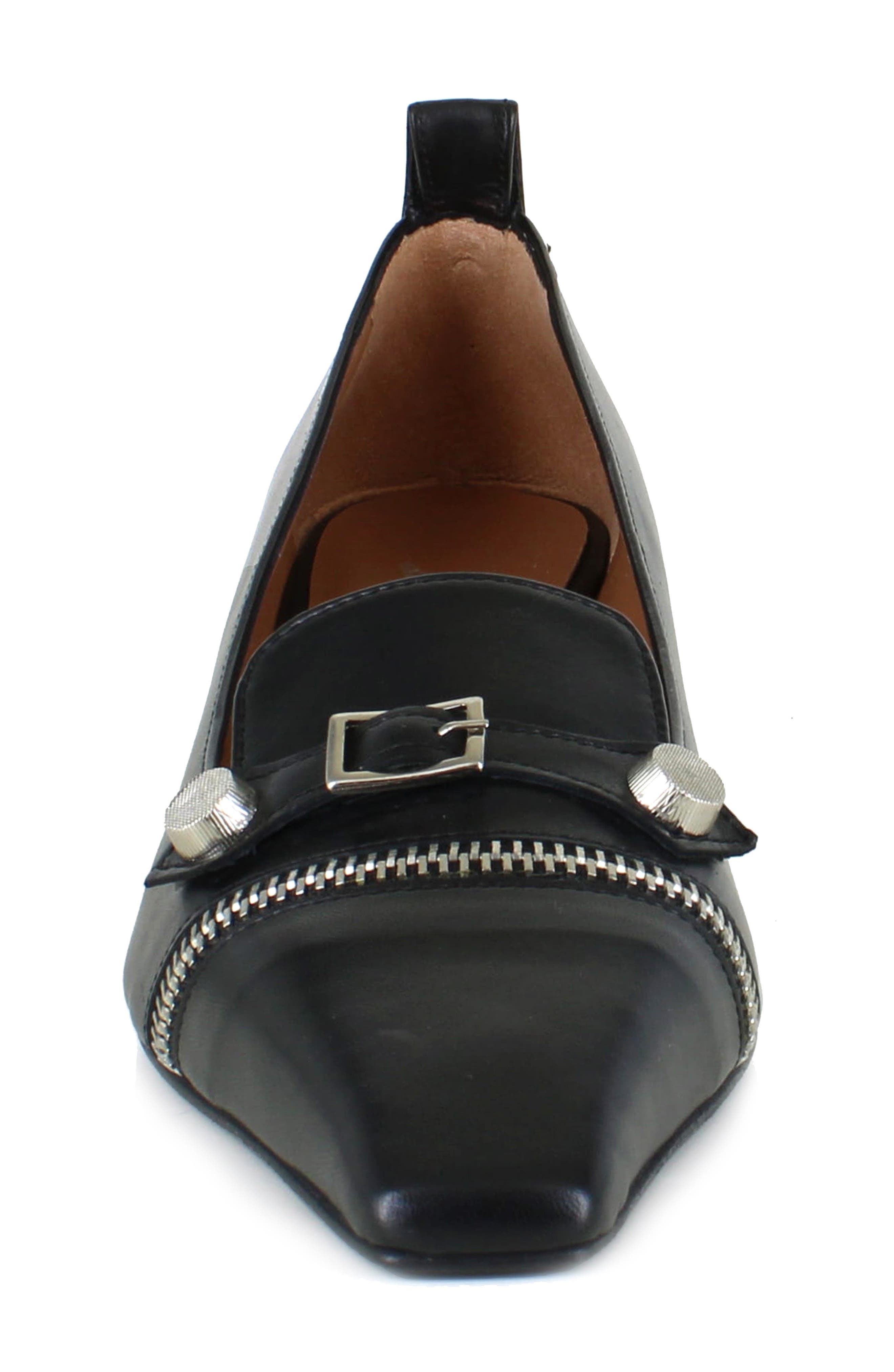 ZIGIny Mariela Kitten Heel Pump, Alternate, color, Black Leather