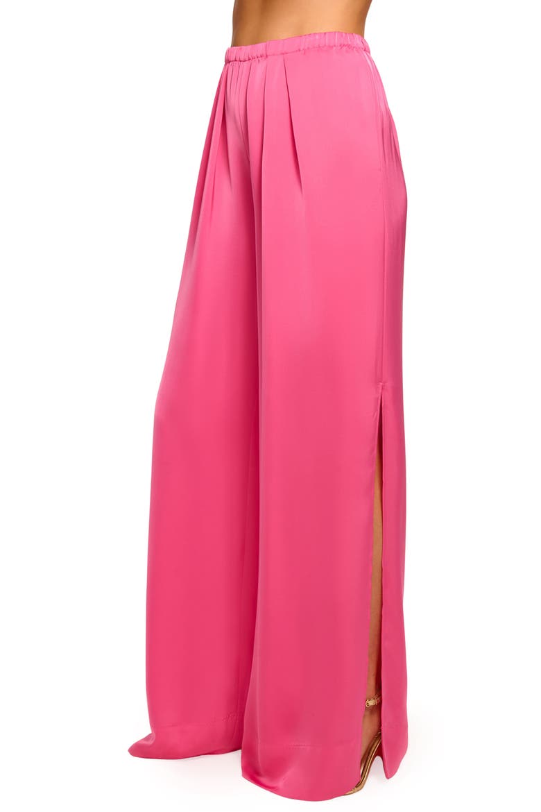 Jolie Split Leg Pants, Main, color, PINK GARNET