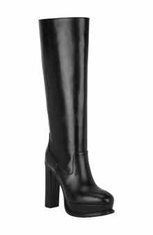 McQueen Leather Knee High Boot