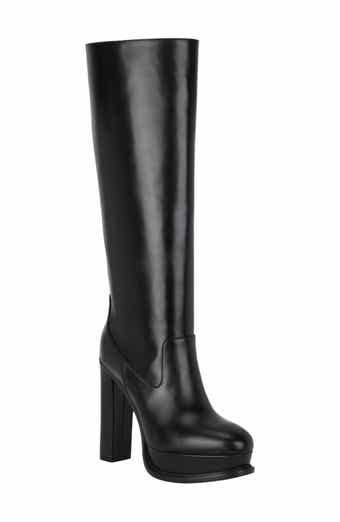 McQueen Leather Knee High Boot