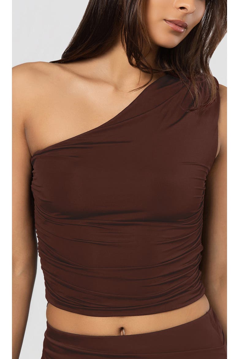 Hadley Sheen Jersey Top, Alternate, color, Coco