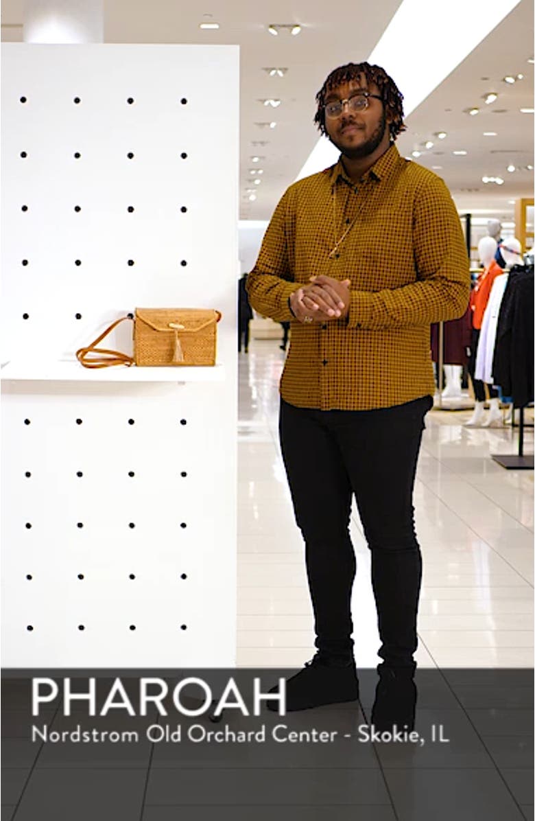 Celeste Straw Crossbody Bag, sales video thumbnail