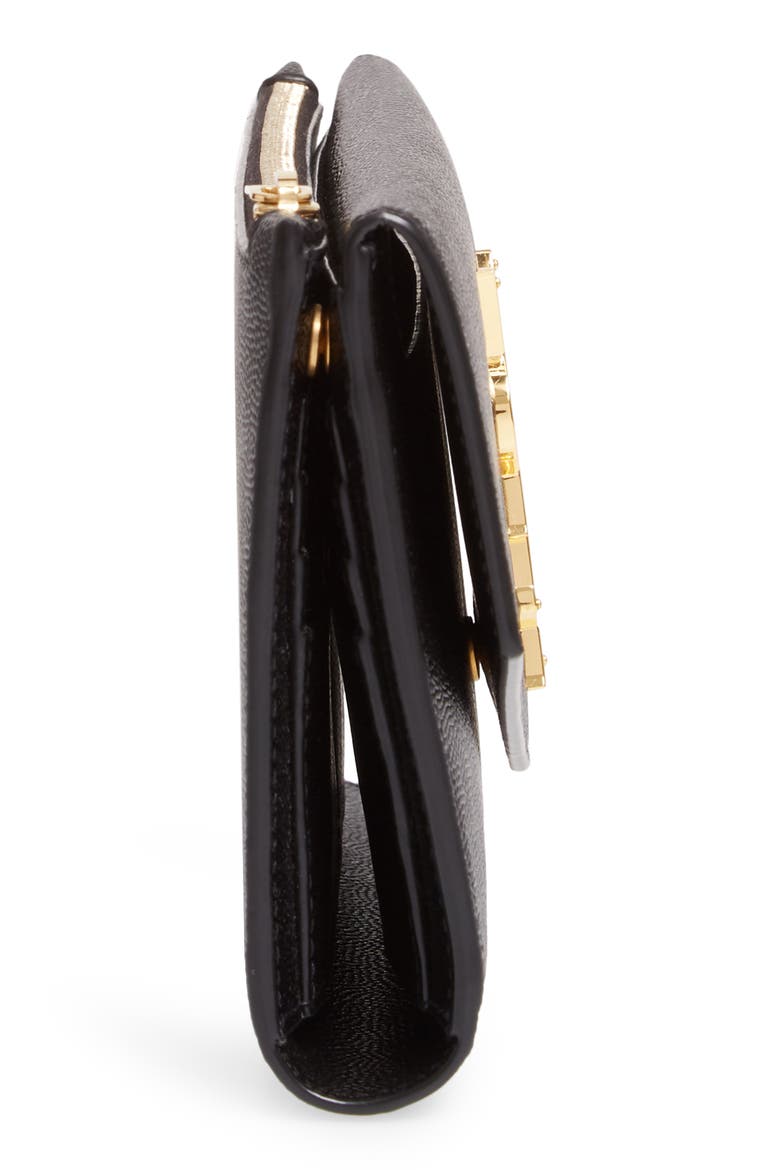 Uptown Large Leather Envelope Wallet, Alternate, color, NOIR