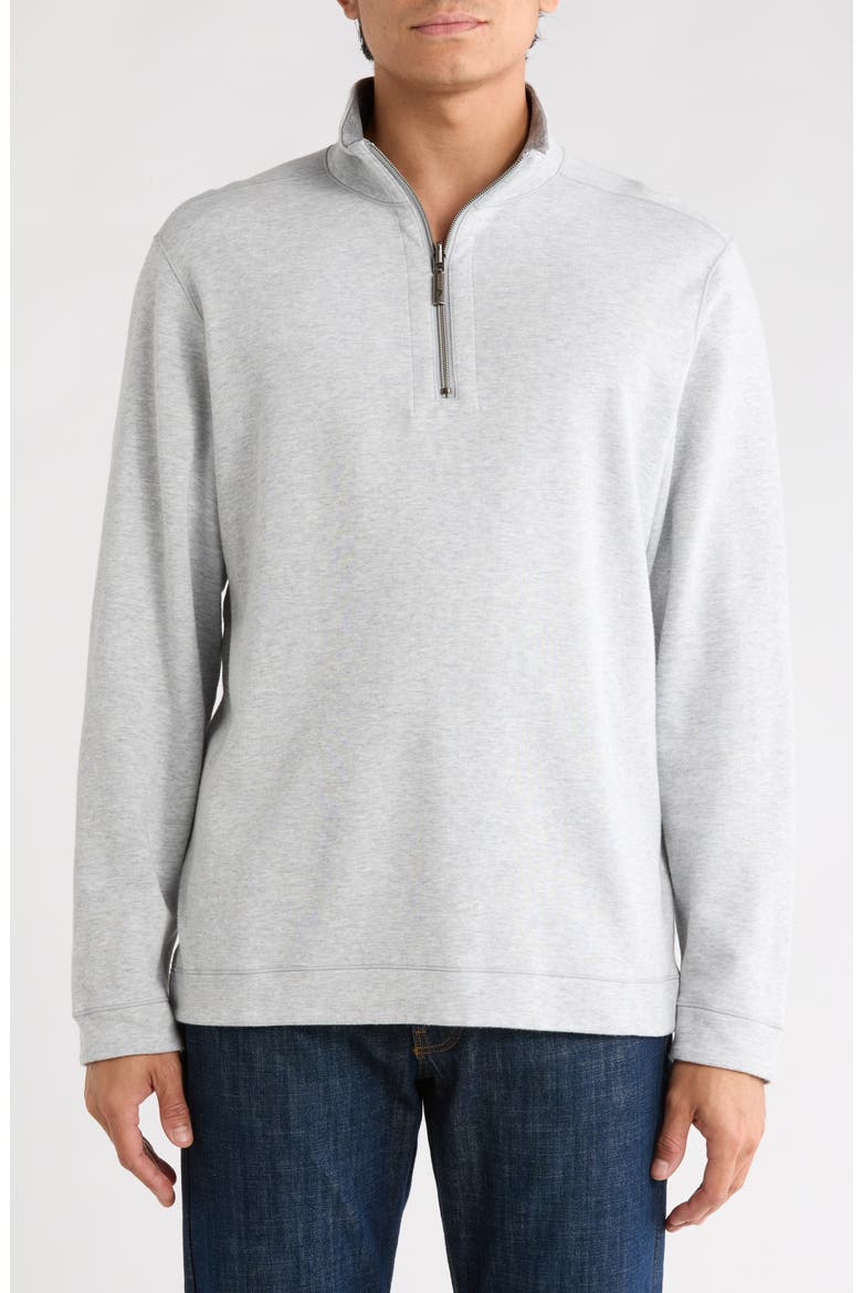 Flipview Reversible Half Zip Pullover, Main, color, CONCRETE