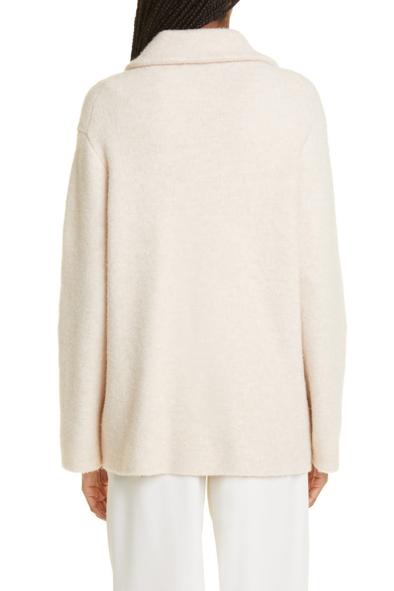 Spread Collar Button Cardigan, Alternate, color, HEATHER ENOKI